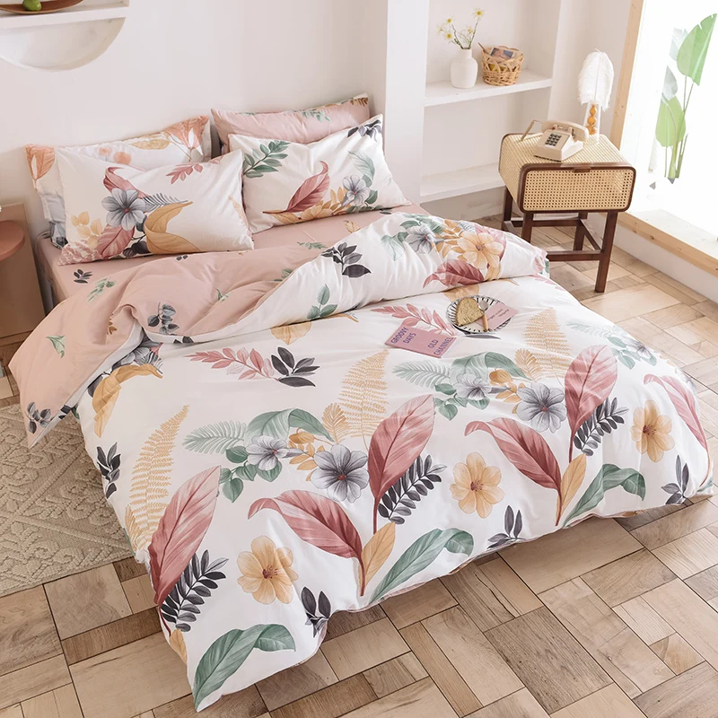 Постельное белье и наволочки 100% хлопок летнее мягкое покрывало для всей семьи