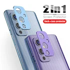 Камера объектив чехол с металлическим кольцом для OnePlus 9 9 Pro задняя защита для экрана камеры крышка + пленок для задней панели