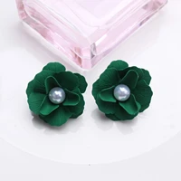the same color petal flower earrings temperament summer lovely sweet texture retro earrings woman