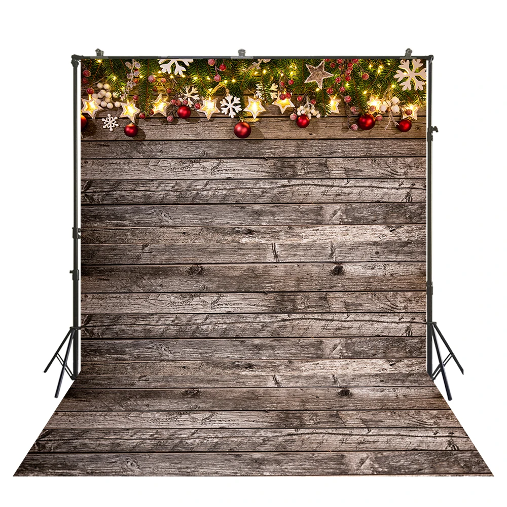 HuaYi glitter boken stars decoration wood planks background photography for home decor photoshoot backdrops W-3718 | Электроника