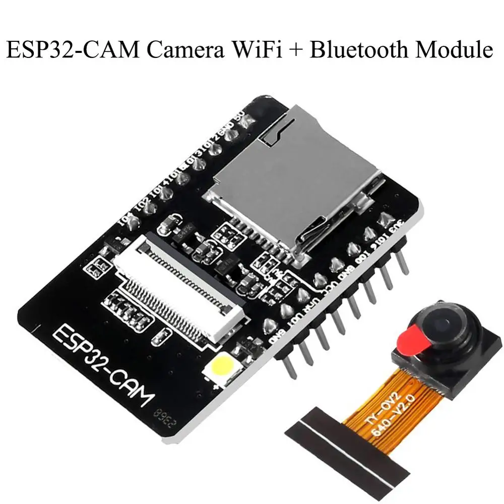 Женский модуль Wi Fi ESP32 с модулем камеры OV2640 32 битный ЦП 240 МГц 5 В Bluetooth|Аксессуары