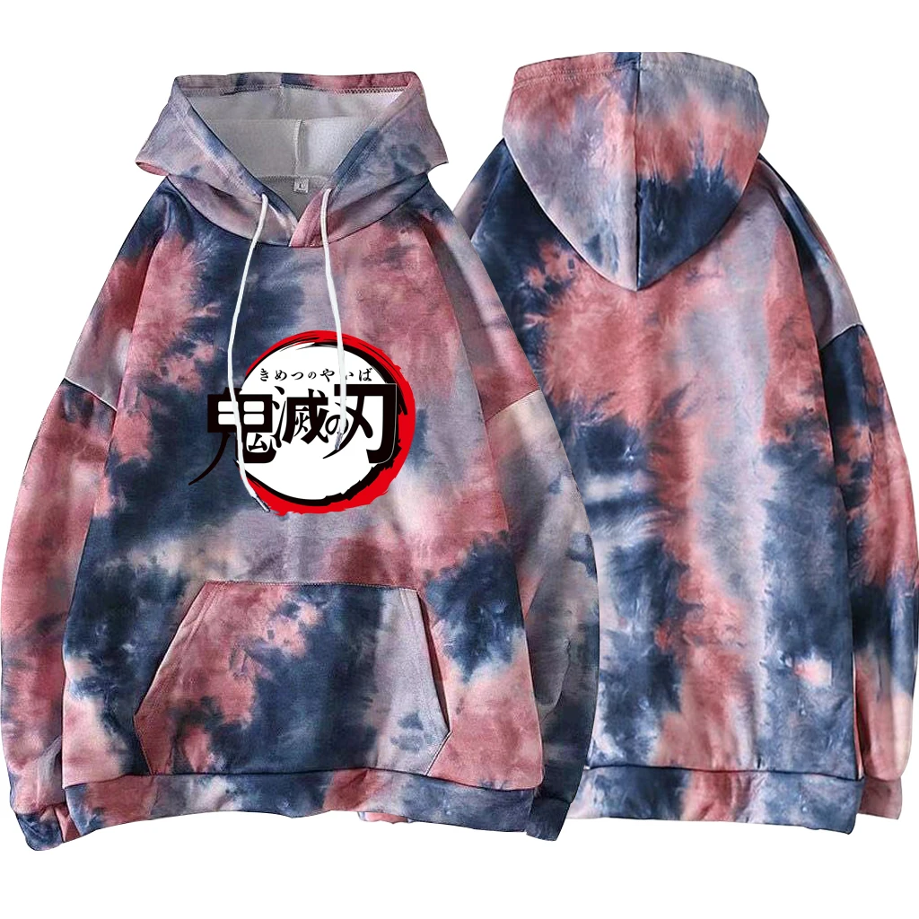 

Женская толстовка с капюшоном Harajuku Demon Slayer, с принтом, в японском аниме