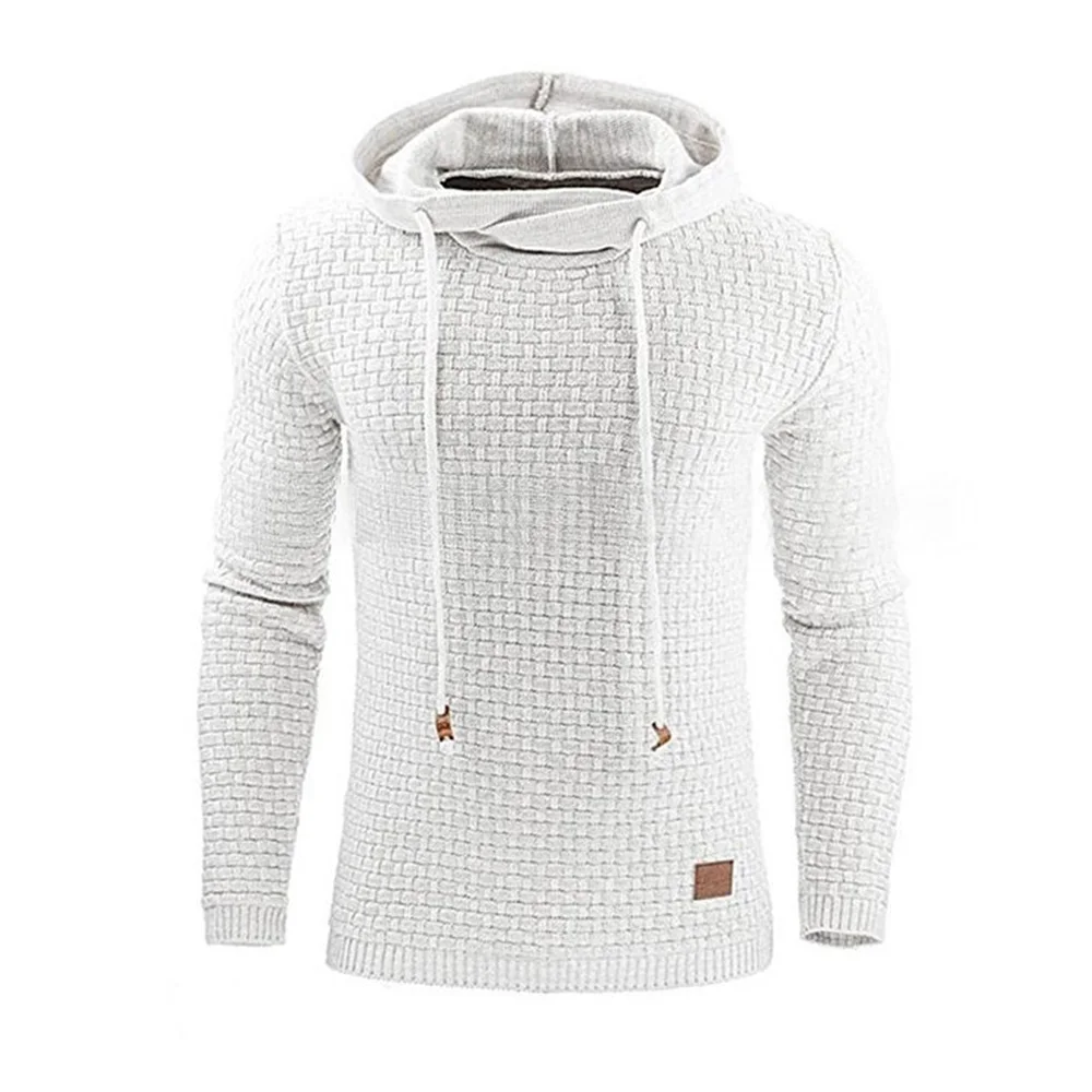 Осень 2020 клетчатый мужской свитер с капюшоном тонкий со шнуровкой пальто для