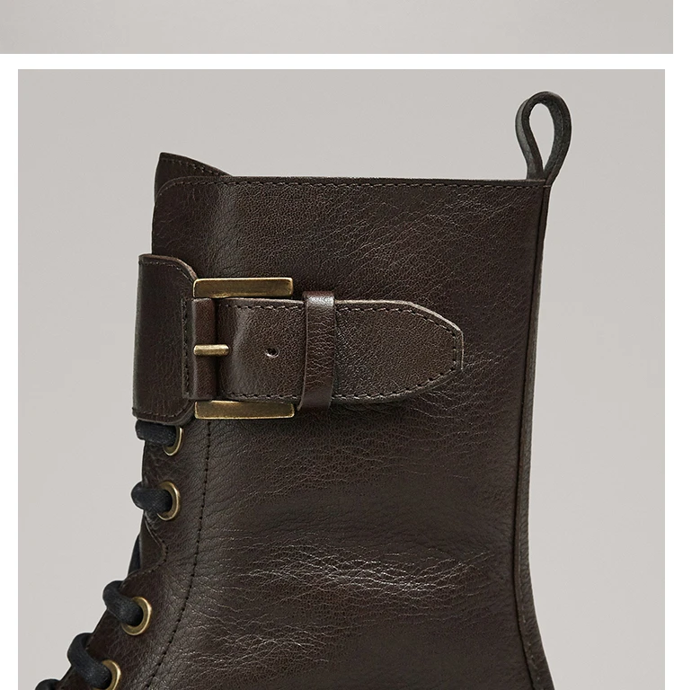 Увядшие Высокие Ботинки Martin в английском ретро стиле из воловьей кожи на мягкой