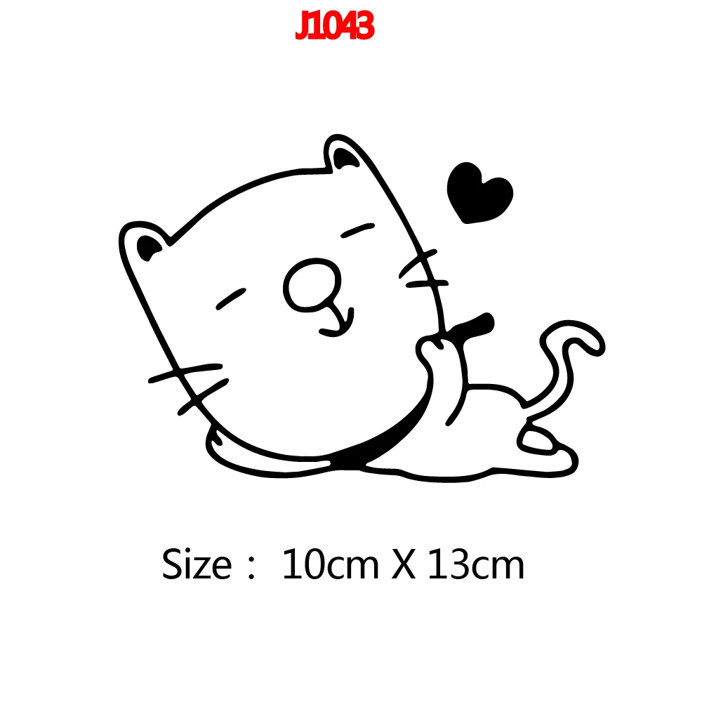 Мультяшный стиль кошка наклейка на стену художественные виниловые наклейки