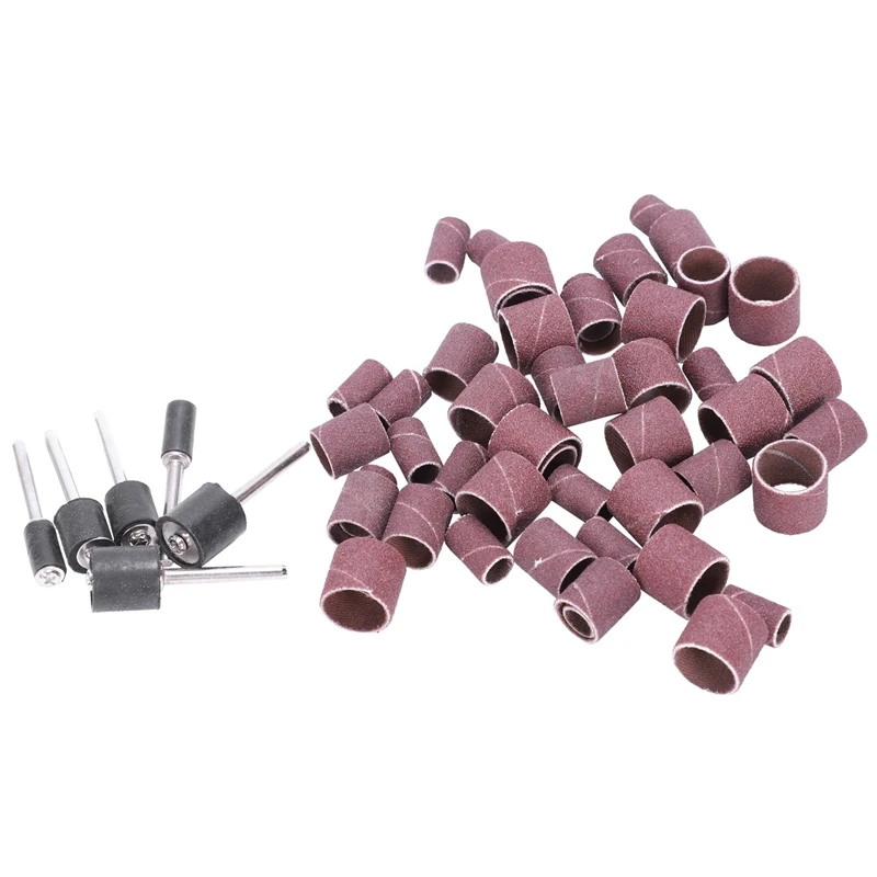 Jumbo 51 шт Набор для шлифовки барабанов подходит Dremel включает в себя резиновые