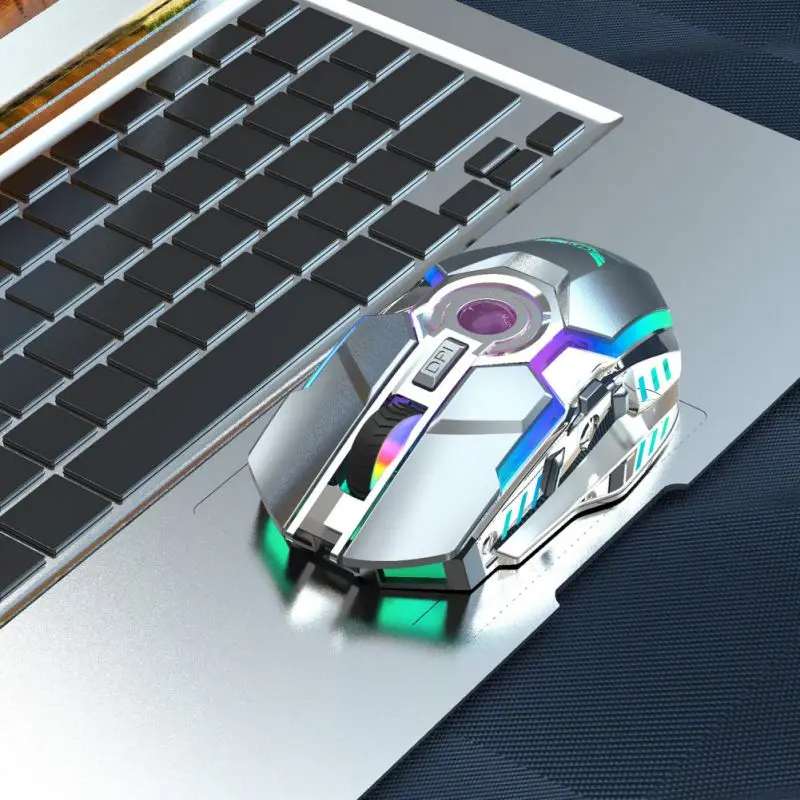 Компьютерный ноутбук 2 4G беспроводная мышь перезаряжаемый RGB Освещение