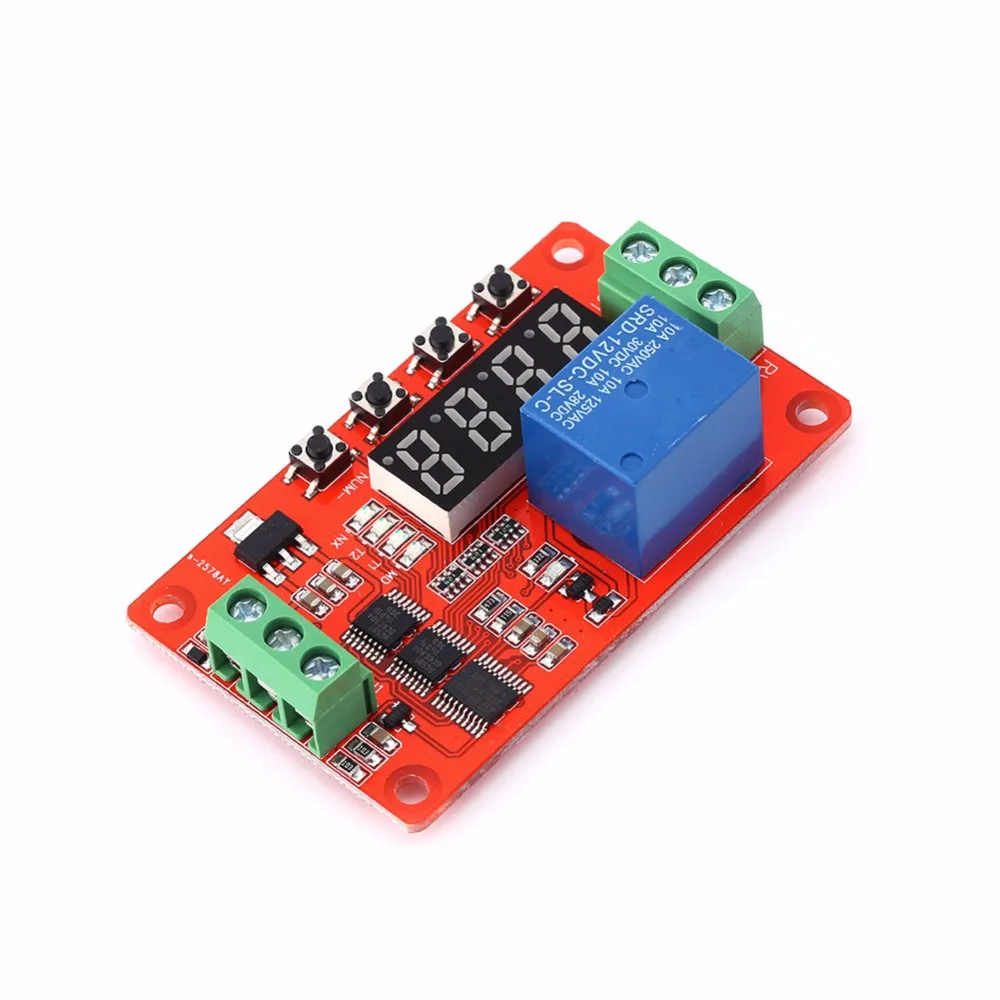 DC 12V регулируемое реле задержки по времени многофункциональные мусоровозы с автоматической блокировки Реле PLC задержка цикла времени модуль переключения для таймера