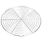 Многофункциональная круглая металлическая решетка для барбекю, охлаждающая подставка для сетки на пару, карбоновая сетка для выпечки, гриль, сковорода, аксессуары для барбекю, 32 см