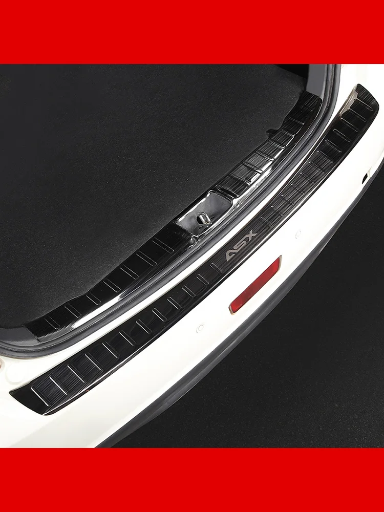 Защитная пластина для заднего бампера из нержавеющей стали Mitsubishi ASX 2013 2014