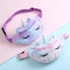 Детская забавная сумка с милым единорогом, Мультяшные плюшевые игрушки, Женская поясная сумка, модная дорожная Сумочка для телефона, нагрудная сумка, 2021