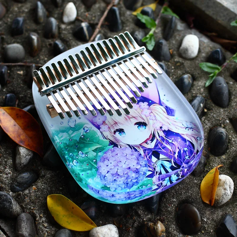 Высококачественное акриловое пианино Kalimba с 17 клавишами для большого пальца