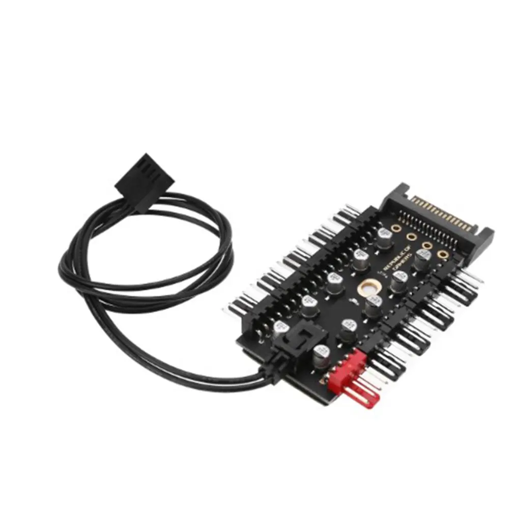 ПК 1 до 10 4Pin вентиляторы охлаждения концентратор сплиттер кабель 12V ШИМ