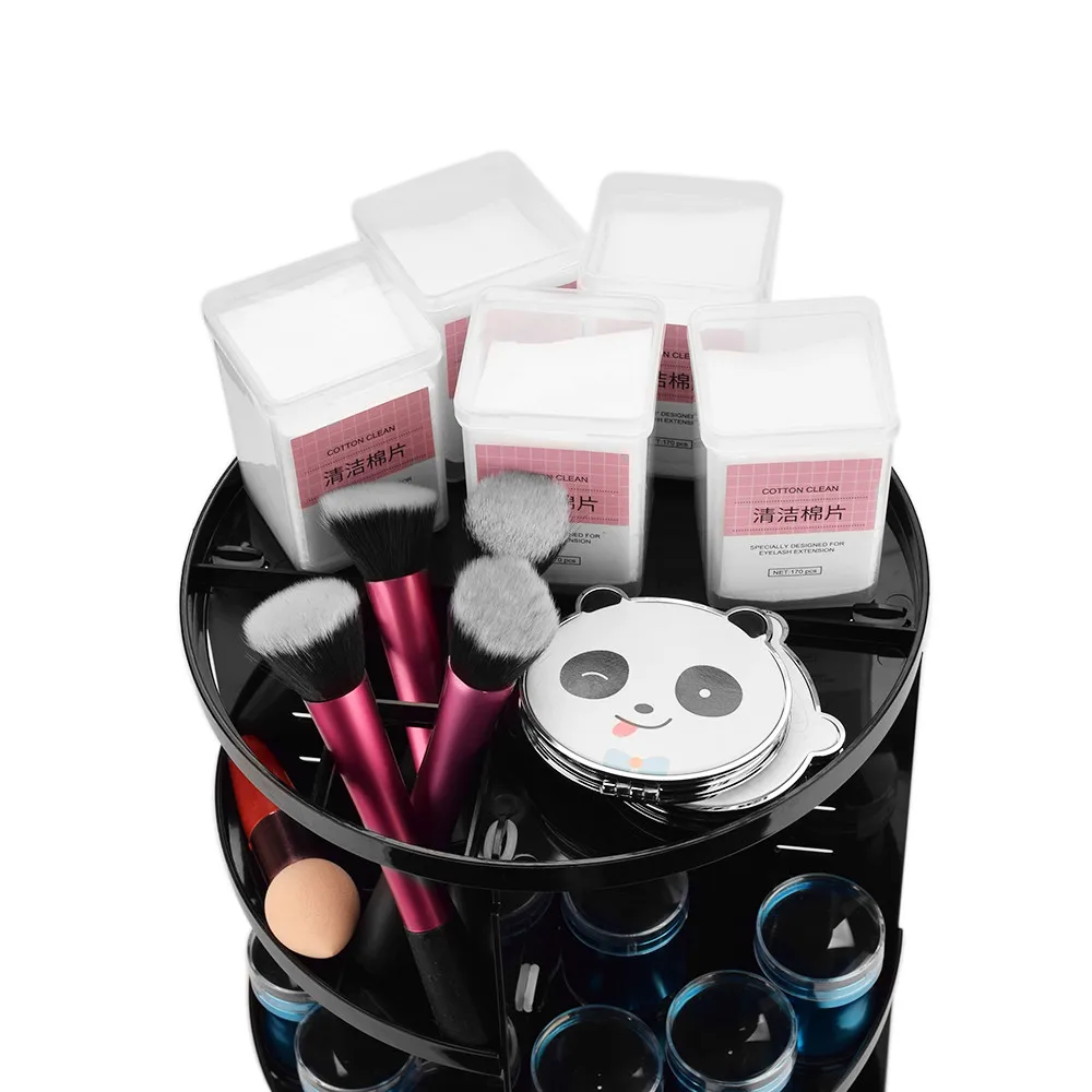Новинка вращающийся на 360 градусов Органайзер для макияжа держатель кистей