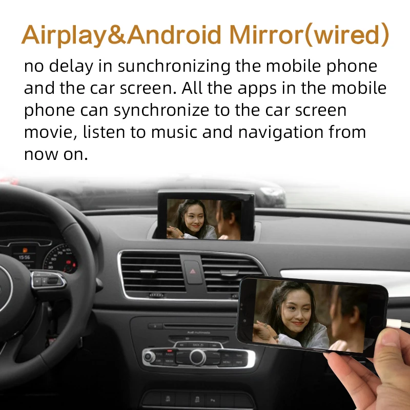 Sinairyu Aftermarket A1 Q3 MMI RMC OEM Wi-Fi беспроводной Apple CarPlay интерфейс модификации для Audi с