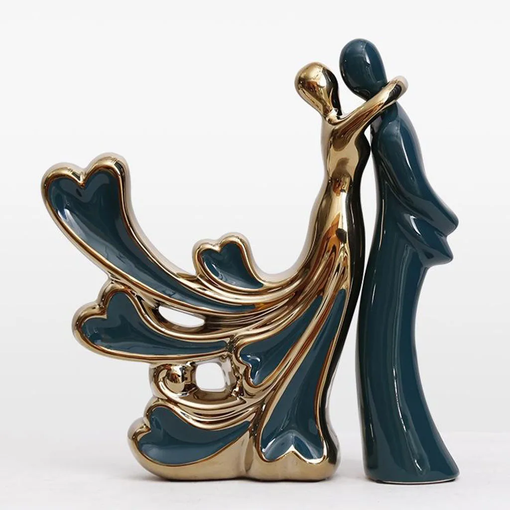 

Premium Tabletop Sculpture Affectionate Wedding Desktop Decoration Artwork Lover