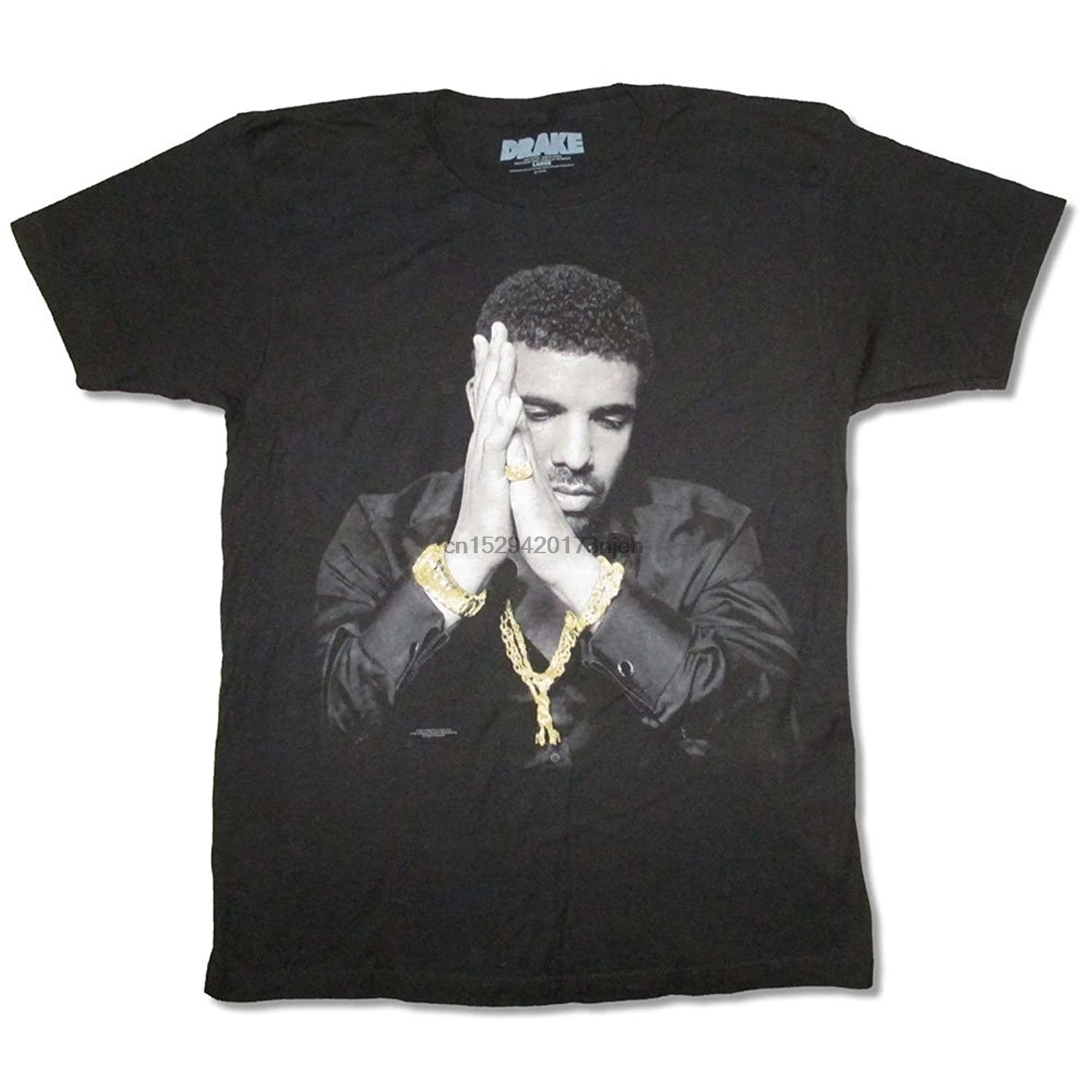 Красивая футболка с рисунком рэпера Дрейка на заказ|Мужские футболки| |