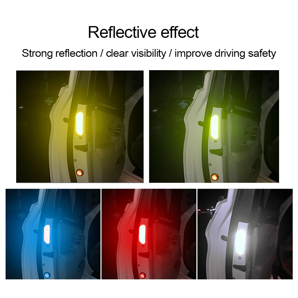 Наклейки на дверь автомобиля светоотражающие полосы с открытым знаком