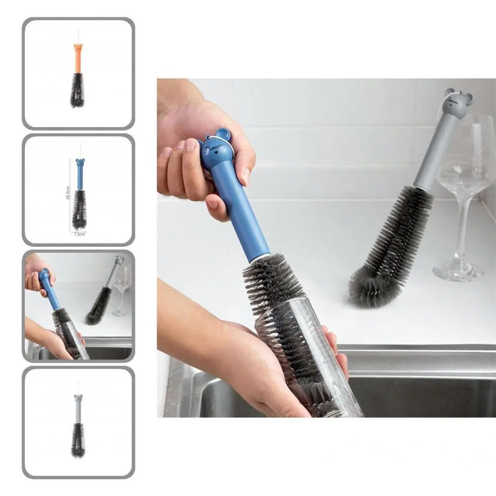Reusable Durable Dish Washing Bottle Brush Long Handle Cup Cleaner L-shape Head Kitchen Tool | Дом и сад