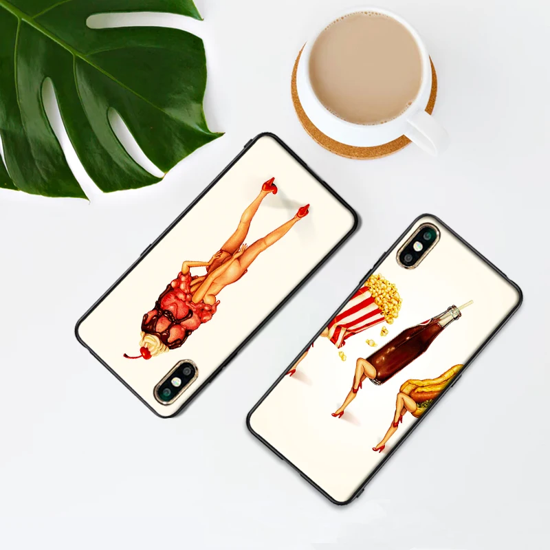 Для Xiaomi Redmi 7A K20 pro 6 Note 5 8 Pro сексуальный милый торт для девочек комбинированный 4X 5A