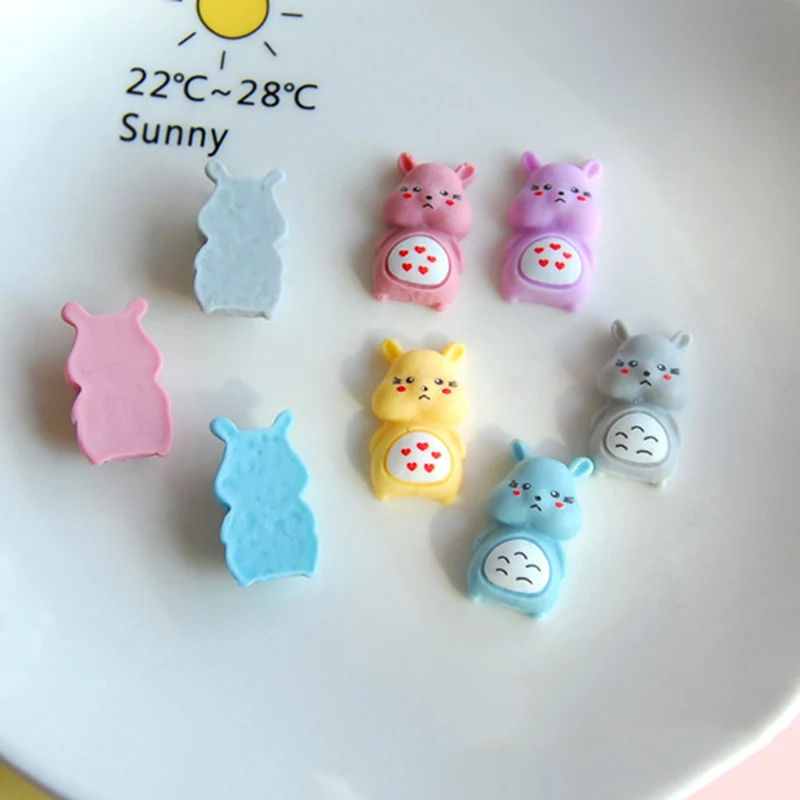 10 шт. кавайный хомяк из смолы с плоским основанием кабошон украшения для