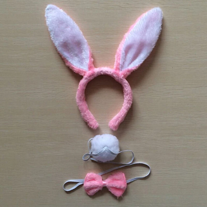 

Halloween Christmas Costume Rabbit Bunny Ears Headband Cute Plush Hair Band