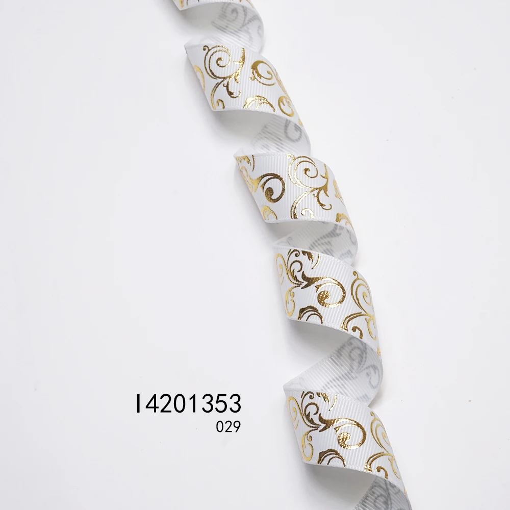Бесплатная доставка корсажная лента 22 мм 7/8 дюйма 50 ярдов с золотым завитком и