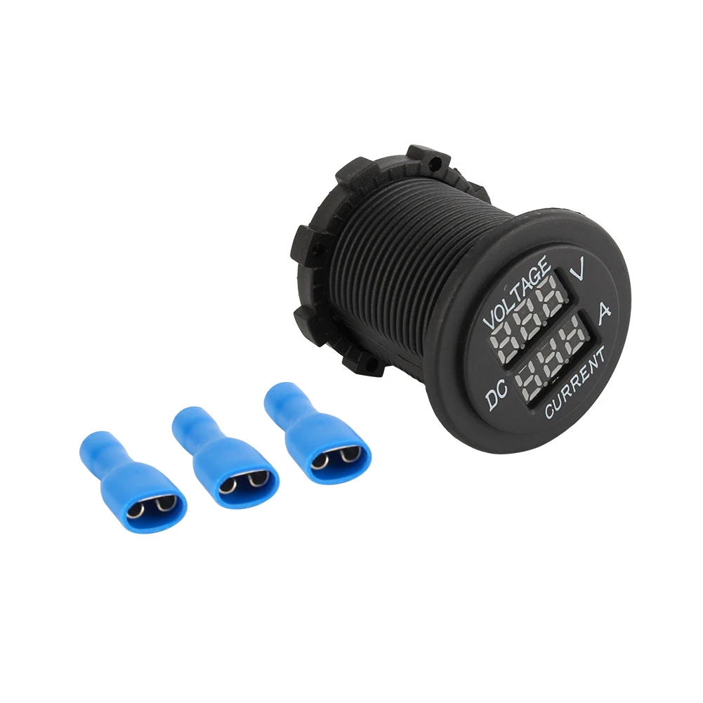 Автомобиль Мотоцикл DC 12-24 в двухслойный дисплей красный светодиодный цифровой