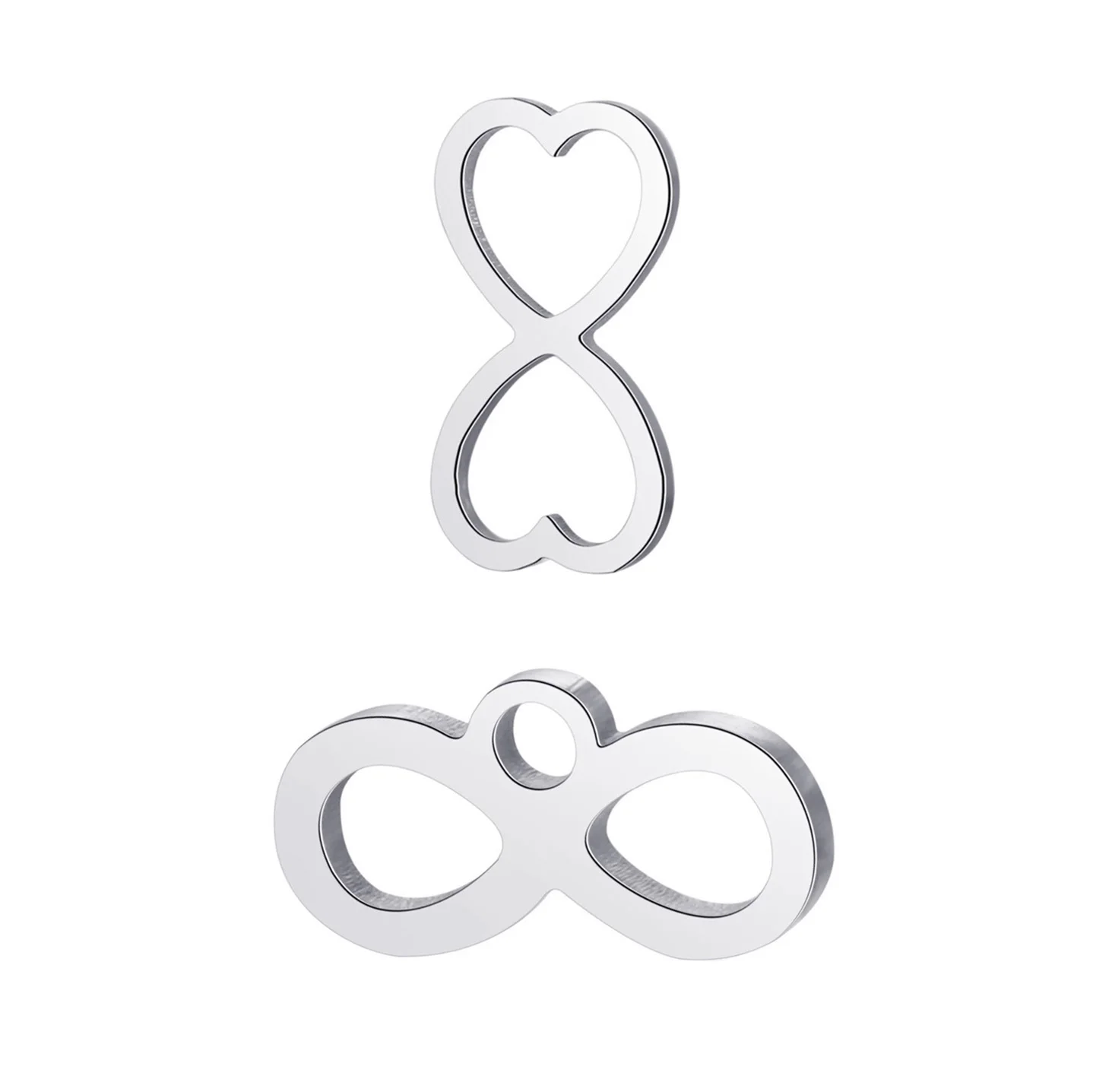 10 шт. подвески-символы бесконечности из нержавеющей стали | Украшения и
