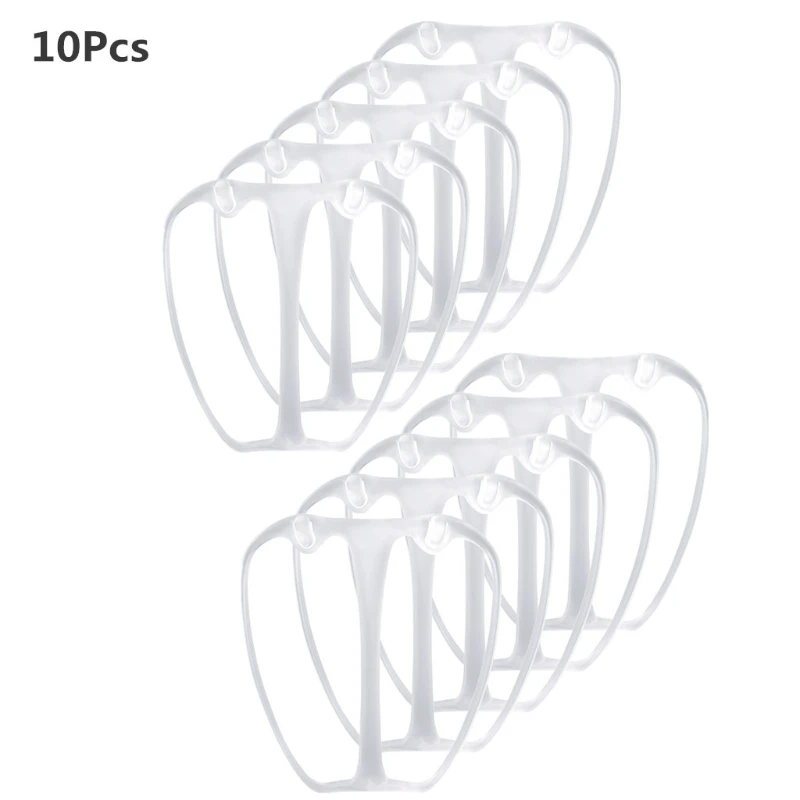 

10 Pcs 3d Mouth Mask Support Breathing Assist Help Mask Inner Cushion Bracket Food Grade Silicone Mask Holder Breathable