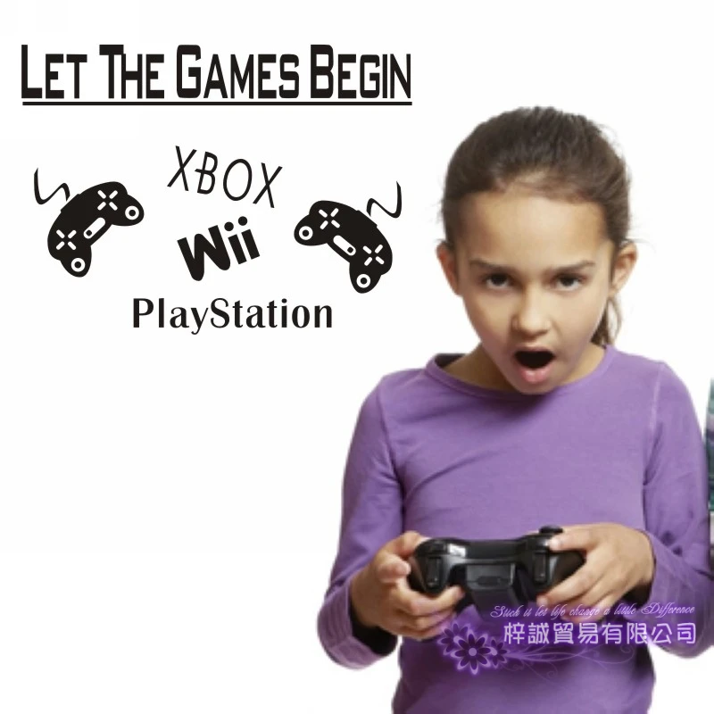 Game Handle Decal Video Controller Sticker Play Gaming Posters Gamer Vinyl Decals Decor Mural Wall | Дом и сад