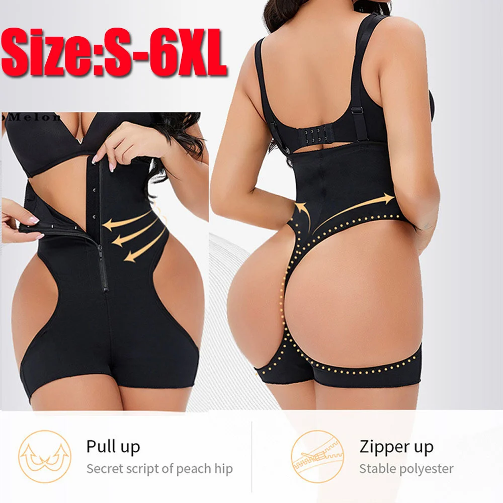 

High Waist Butt Lifter Tummy Control Panties Booty Lift Pulling Underwear Shaper Workout Waist Trainer Corset Shapewear Black