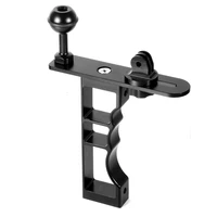 bgning cnc aluminum alloy diving handle grip monopod arm mount adapter for gopro hero 3345 action sport camera cam accessory