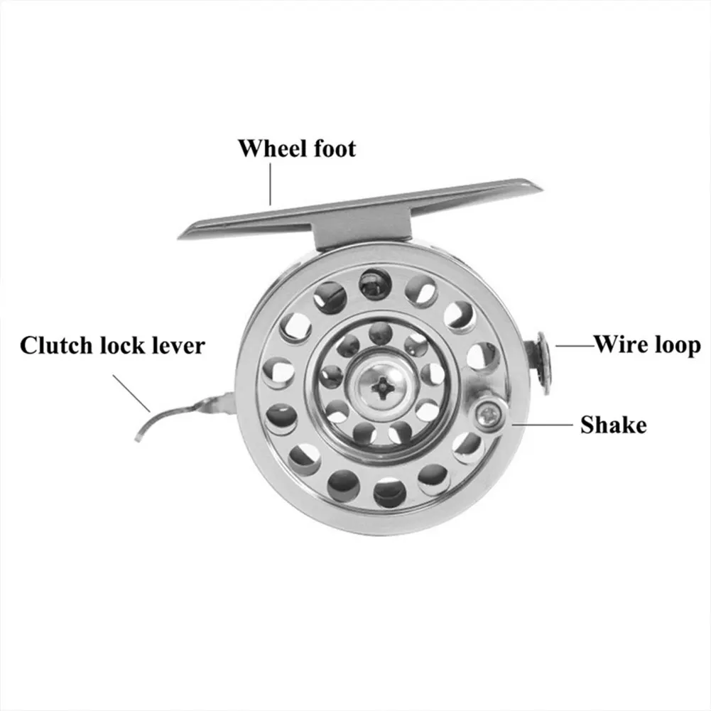 

Full Aluminum Ice Fishing Reel Left/Right Handed V-shape 2BB+RBB Ice Fishing Wheel 50mm 60mm Fly Fishing Reels Gear Ratio 1:1
