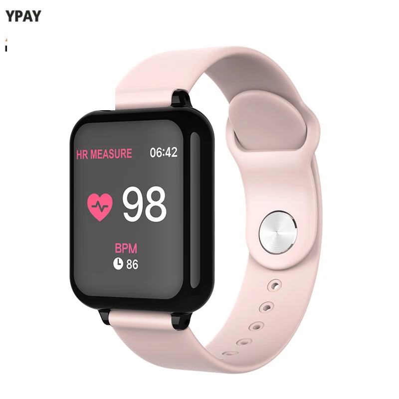 Смарт часы водонепроницаемые спортивные для Android iPhone с пульсометром и функцией