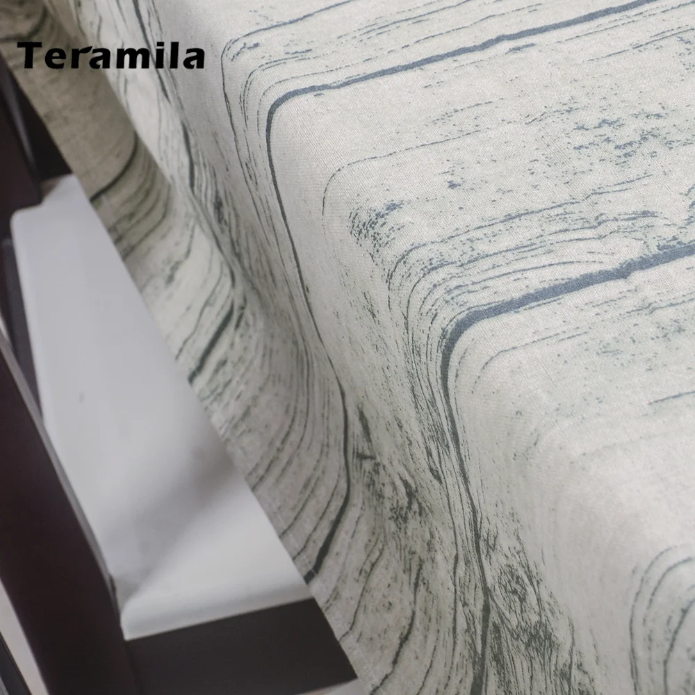 Прямоугольная плотная скатерть Teramila Винтажный дизайн под древесину стол с
