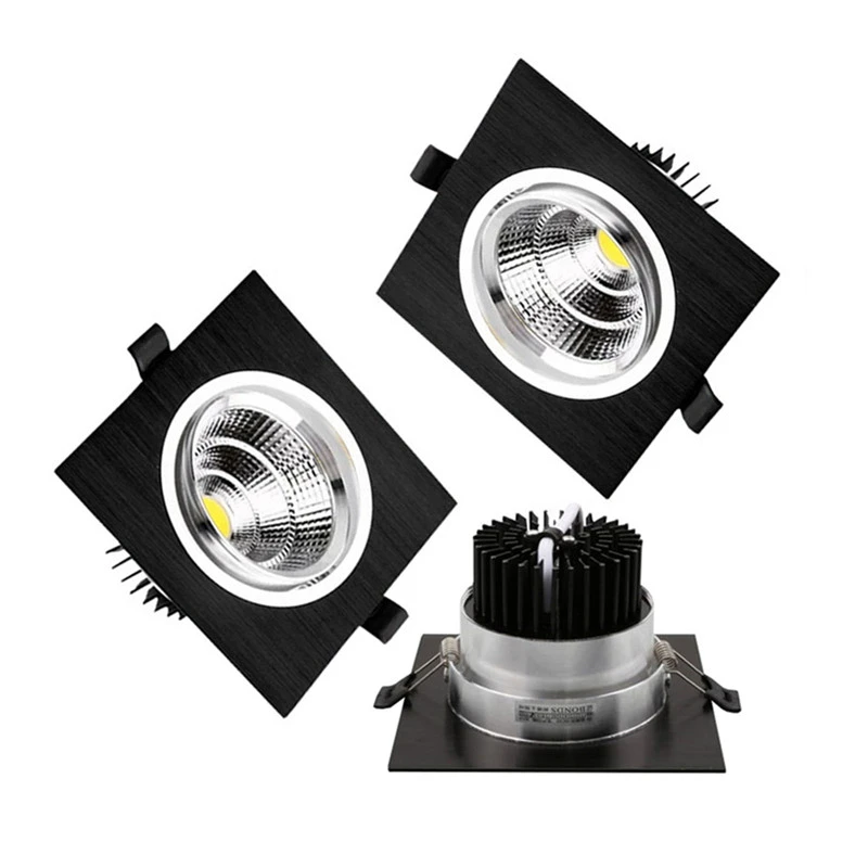 Встраиваемый светодиодный потолочный светильник квадратный