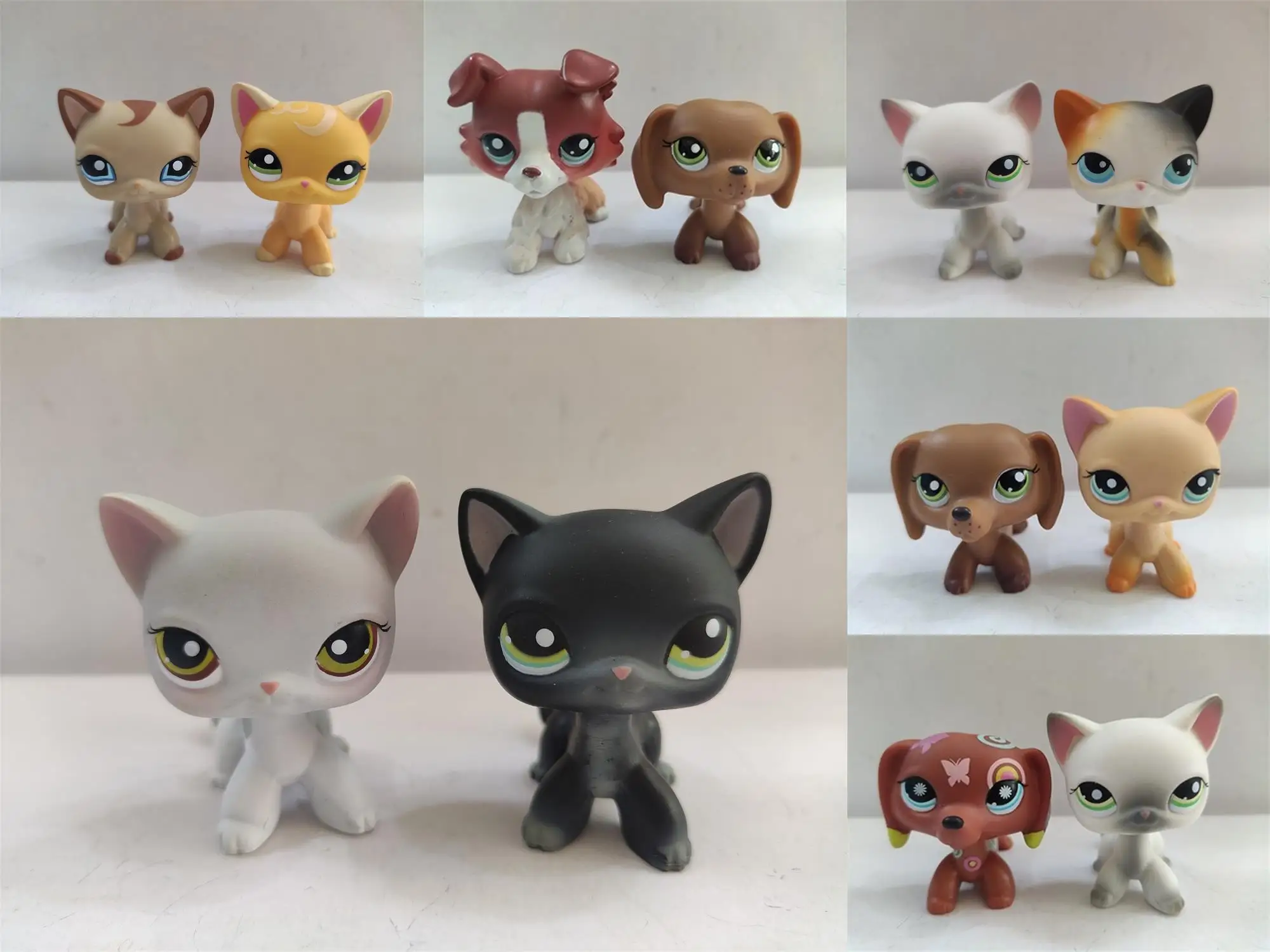 Real Littlest Pet Shop 2 шт./лот Lps Коллекция игрушек фигурки животных детские подарки серия