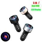 Автомобильное зарядное устройство с двойным USB портом 3,1 А, светодиодный дисплей для Toyota Prius Levin Crown Avensis Previa FJ Cruiser Venza Sienna Alphard ZELAS HIACE