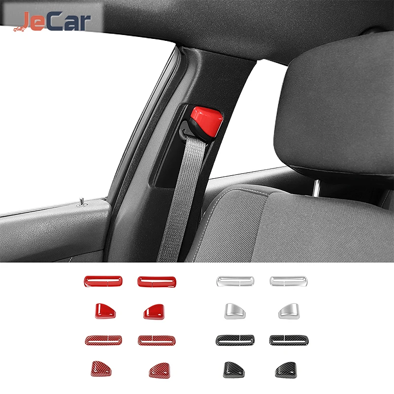 

ABS ремень безопасности для автомобильного кресла декоративная пряжка крышка отделка наклейки для Dodge Charger 2011 Up аксессуары для интерьера авт...