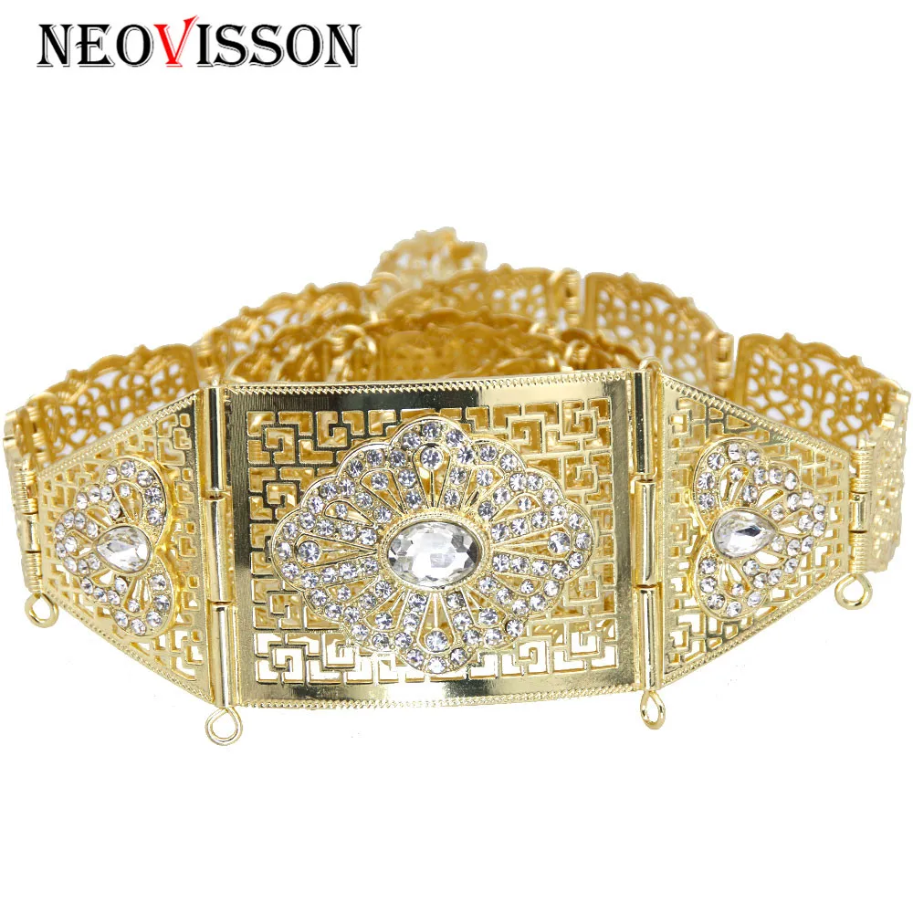 Женский ремень на талию NEOVISSON золотистый металлический этнический Свадебный