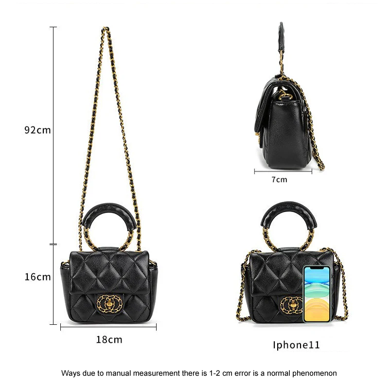 

2021 Women Mini Shoulder Bag Fashion Luxury Small Handbag Chain Elegant Multi-Function Bag Senior Elegant Crossbody Bag