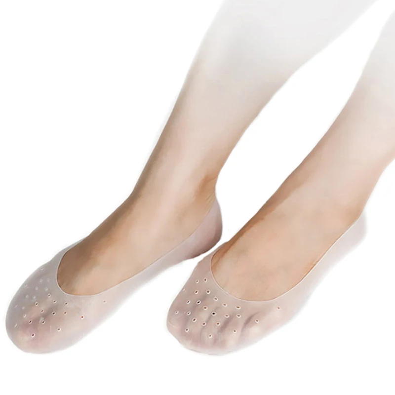 

1 Pair Silicone Socks Moisturizing Gel Heel Protect Socks Dry Cracked Foot Sleeves Relieve Heel Pain Foot Treatment Protector