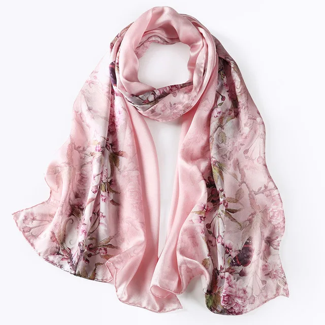 DANKEYISI 2019 шарф женский 100% шелковый полотенце роскошный длинный хиджаб с принтом