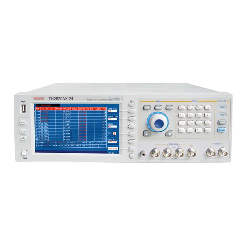 

TH2829AX-24 20Hz-200kHz Automatic Transformer Test System Instrument