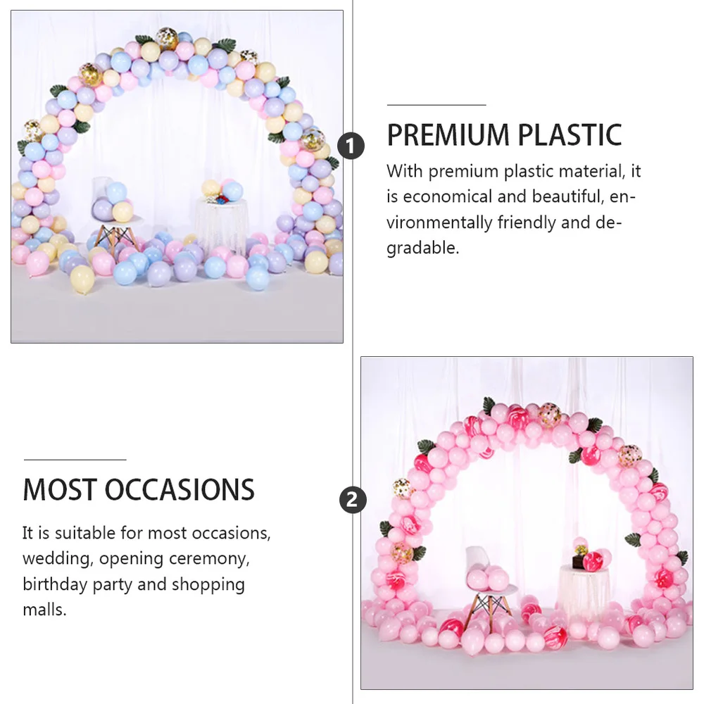 

2 Pcs Balloon Arch Base Ornament Birthday Party Decor (White)