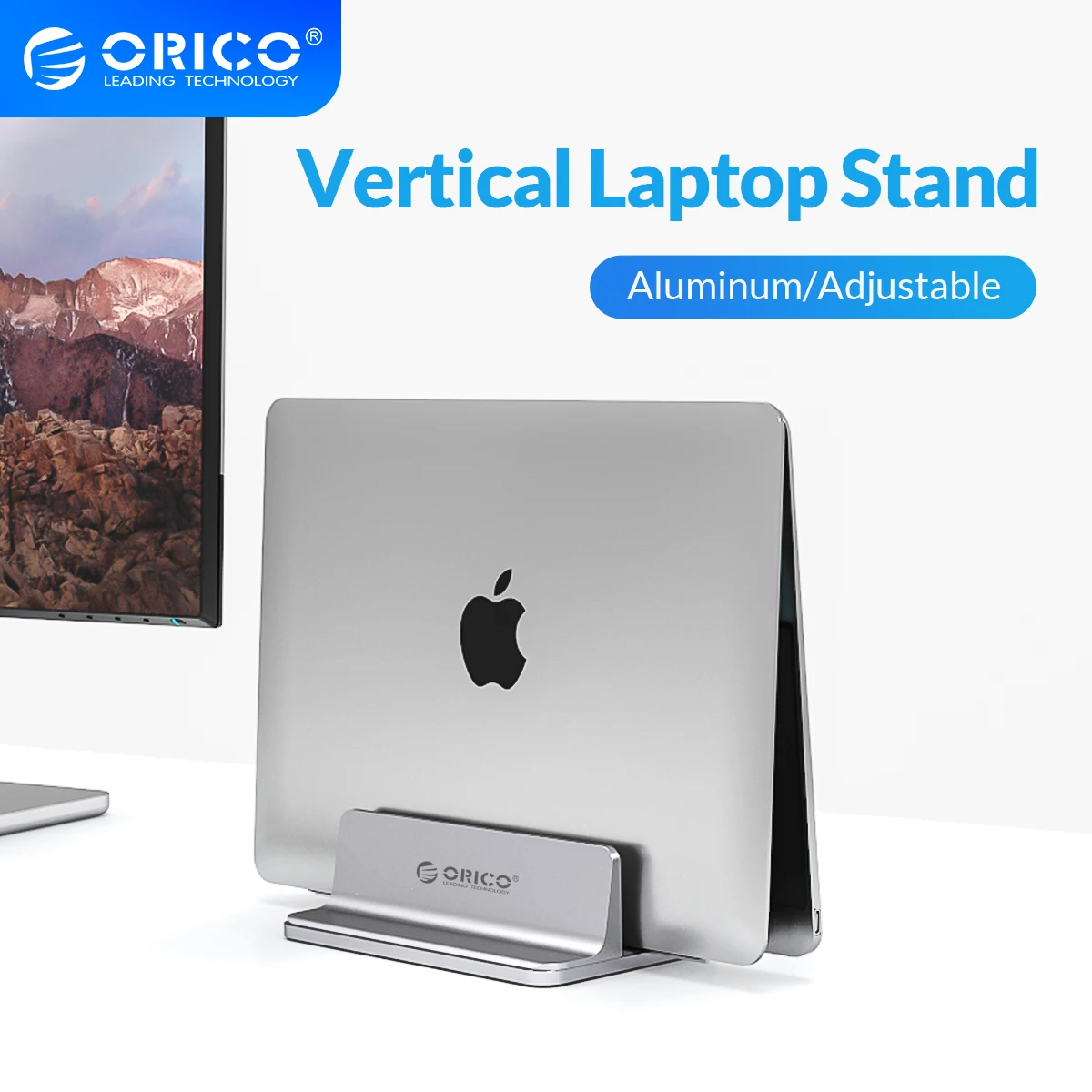 

ORICO вертикальная подставка для ноутбука алюминиевая регулируемая настольная подставка портативный держатель для ноутбука для всех MacBook Dell ...