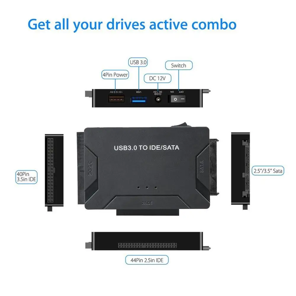 Адаптер для внешнего жесткого диска USB 3 0 в IDE/SATA конвертер 5 Гбит/с Поддержка Plug &amp