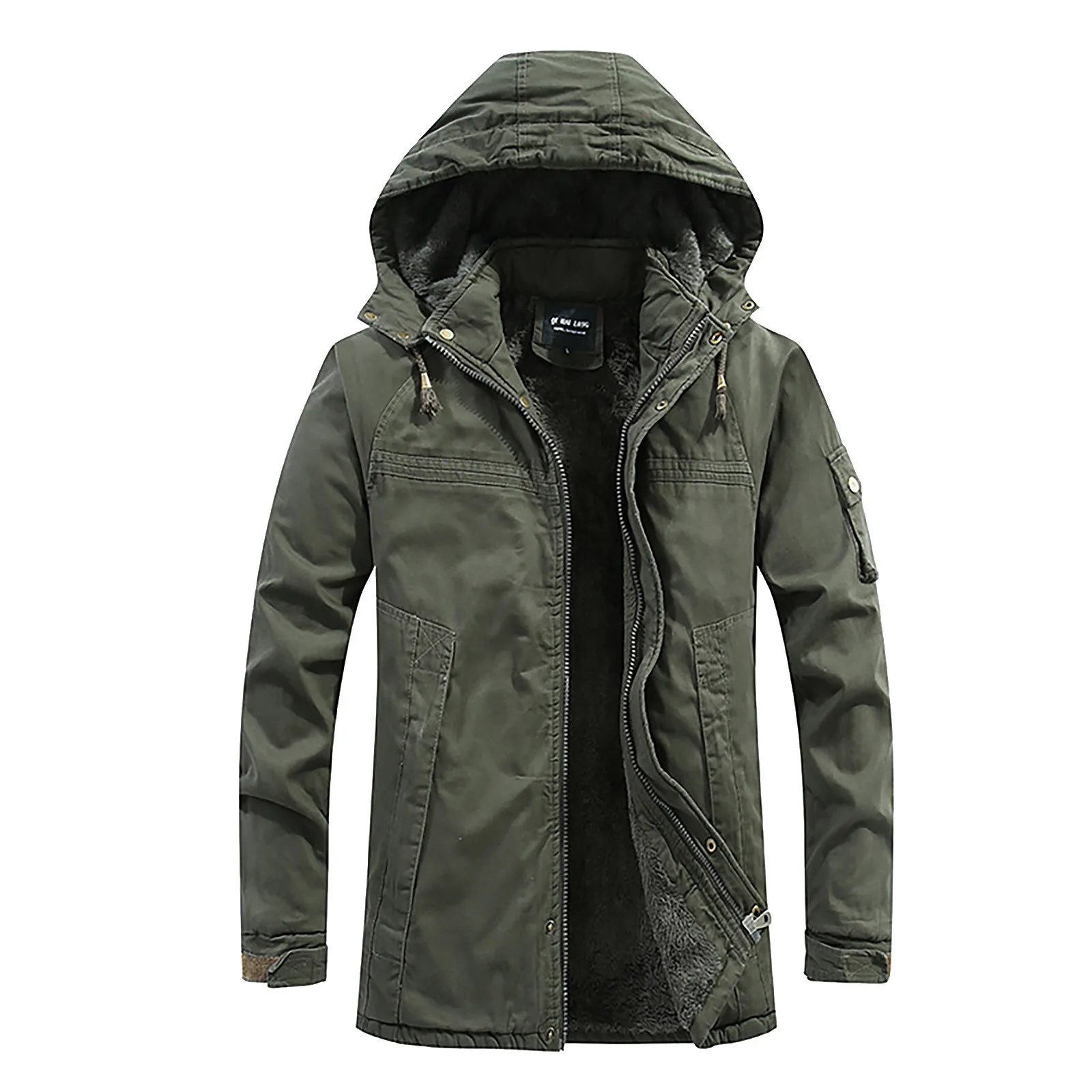 Fashion Winter Jacket Mens Big Fur Belt Hooded Thick Down Parkas M-long Male Coat Slim Warm Outerwear 2021 New | Мужская одежда