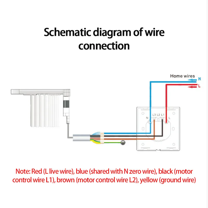 Умный выключатель для штор с Wi-Fi таймером и дистанционным управлением |